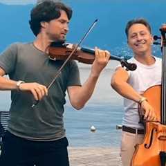 Wait for it... ❤️ A lady asks me to play Falling in Love and a violinist joins me 😍 #cello #violin