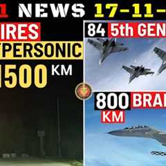 Indian Defence Updates : India Tests Hypersonic Missile,5th Gen Super Sukhoi,800 Km Brahmos ALCM