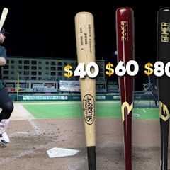 DOES PRICE MATTER ON WOOD BATS? | $40 vs. $60 vs. $80 vs. $160 vs. $300 Wood Bat Review