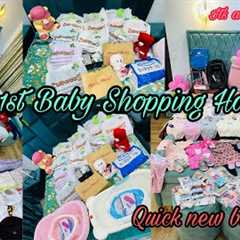 My 1st baby shopping haul | mom to be | quick new born haul | new born Assentials | Baby shopping