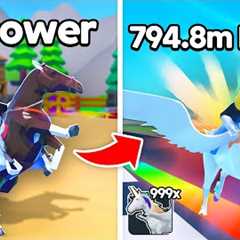 I Upgraded MAX SPEED HORSE and Became PRO in Horse Race Clicker!