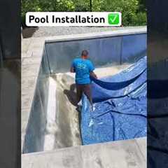 NEW Pool Installation for Summer Time #landscape #pool #renovation