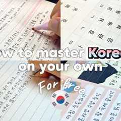 🇰🇷How to learn Korean on your own+tips and resources you need