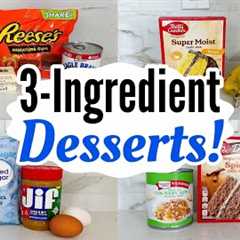 6 EASY 3-Ingredient Desserts | Quick & Simple Tasty Sweet Treats