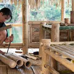 Making Tea Tables From Bamboo, Natural Food, Cooking: River Survival | EP.408