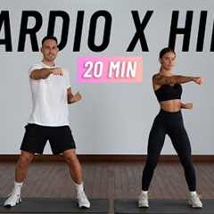 20 MIN CARDIO HIIT WORKOUT - ALL STANDING - Full Body, No Equipment, No Repeats