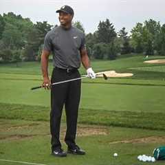 Tiger Woods' range session for the Memorial Tournament pro-am 2019