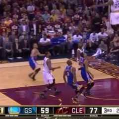 Lebron James jumps over 3 meters and breaks the glass