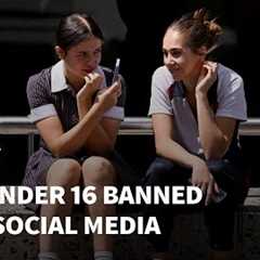 'I'll find a way': Kids react after Australia bans social media for under 16s | AFP