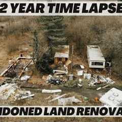 2 YEAR'S OFF GRID. Everything we built on our abandoned land. Renovation TIME LAPSE