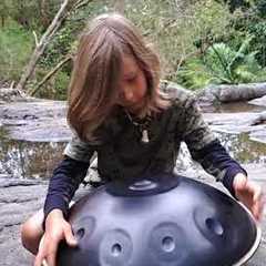 10 year old Handpan Prodigy - Sunnisessionz plays his own composition 'Delusion'