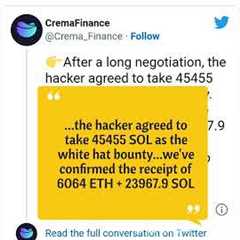 Crema Hacker scores $1.6 mil deal after returning $8 mil following flash loan and pricing exploit