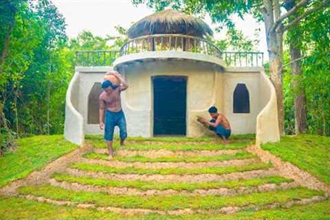 We Build The Most Epic Jungle Home Villa by Hand