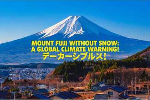 Mount Fuji Without Snow A Global Climate Warning!