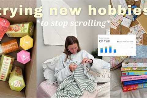 trying new hobbies *no more mindless scrolling!!