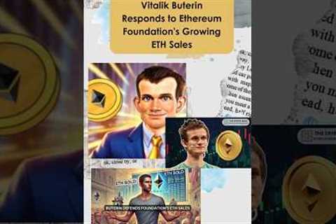 Vitalik Buterin Responds to Ethereum Foundation’s Growing ETH Sales. #VitalikButerin #Ethereum #ETH