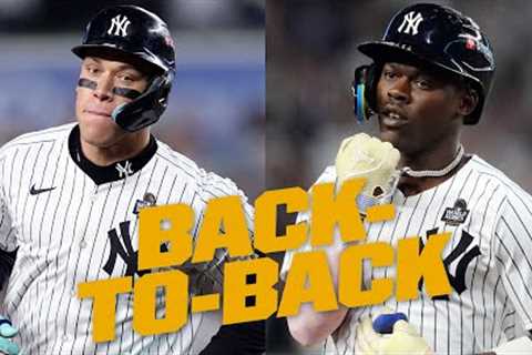 BACK-TO-BACK HOMERS: Aaron Judge and Jazz Chisholm Jr. go yard! (Full first inning)