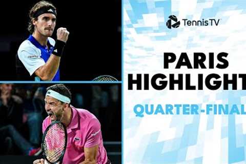 Tsitsipas Faces Zverev; Dimitrov &amp; Khachanov Clash | Paris 2024 Quarter-Final Highlights