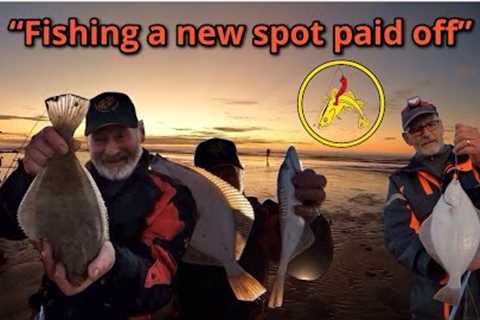 Fishing a new mark reaped large flounder 🎣🐟🐟🐟 “Awesome Sea Angling”