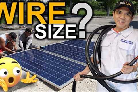 EASY Guide for SOLAR WIRE Size - (Tagalog)
