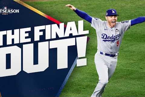 FINAL OUT: The Dodgers win the 2024 World Series!
