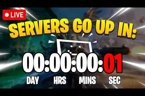 FORTNITE SERVERS DOWN RIGHT NOW! - Waiting Untill The Servers Go Online - Live🔴 Countdown!