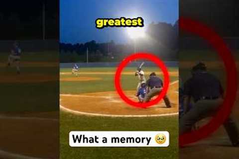 Kid hits HOME RUN in final highschool at bat 🤯