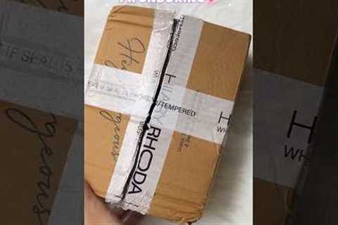 Unbox PR Package with me 😍❤️ #unboxing #PR #asmr #aesthetic  #purple #makeup #shortsbeta