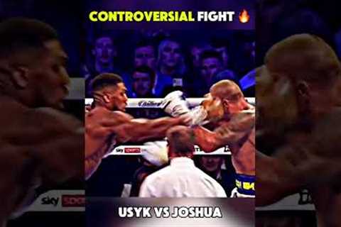 MOST CONTROVERSIAL fight: Joshua vs Usyk #boxing #knockoutpower #trending #usykjoshua