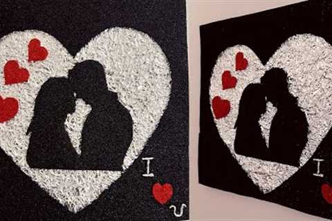 Beautiful handmade gift ideas for valentine day || Anniversary gifts || Love couple wall hanging