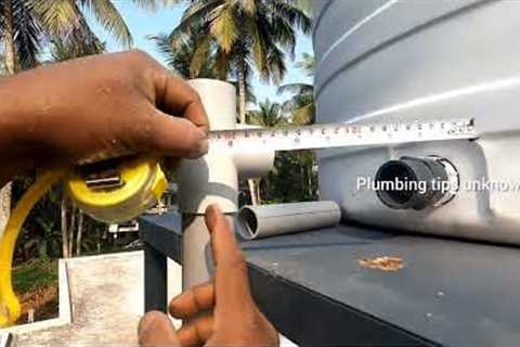 1000 Litter water tank fitting | plumbing | water tank instal in house |plumbing tips unknown