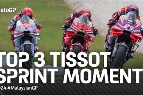 Top 3 #TissotSprint moments! 🤯 | 2024 #MalaysianGP