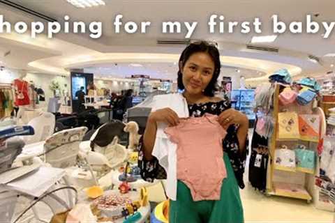 a first time mom shopping for baby products