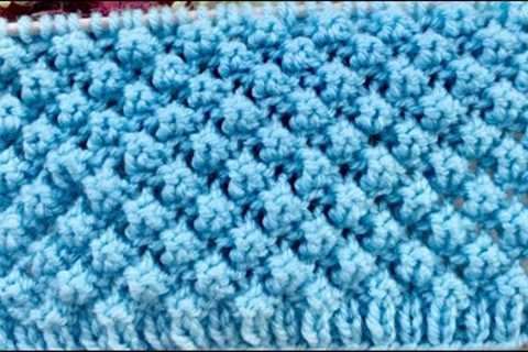 Easy New Knitting Stitch Pattern For Sweater/Cardigan/Scarf And Beginners #Knitting