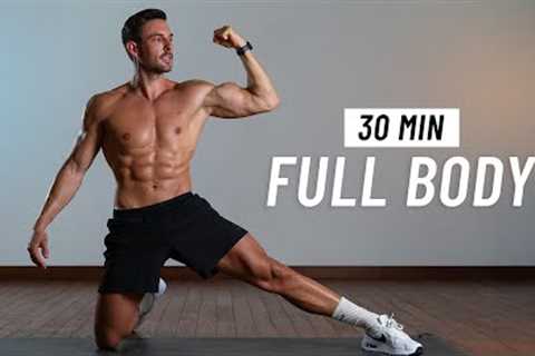 30 Min Full Body Workout - Strength &amp; Burn Fat (No Equipment + No Jumping)