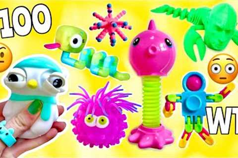 I BOUGHT THE WEIRDEST FIDGETS OFF THE INTERNET! 😱😳 *SO UNIQUE* Giant Fidget Haul &amp; Pop its