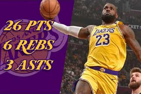 LeBron James 26 pts 6 rebs 3 asts vs Cavs 24/25 season