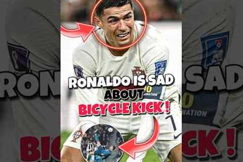 Ronaldo is Sad because he didn’t get award for Bicycle kick ! 🔥 #ronaldo #shorts