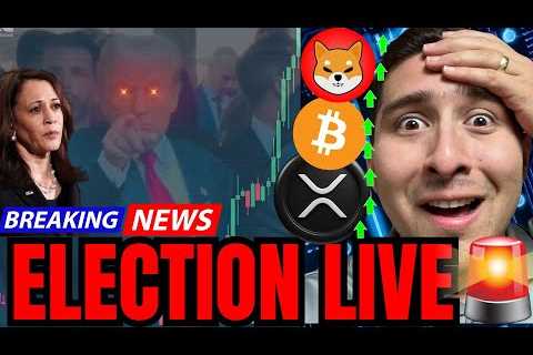 ELECTION CRYPTO LIVE!🔴TRUMP to PUMP CRYPTO TONIGHT