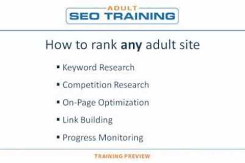 How to Rank Any Adult Site