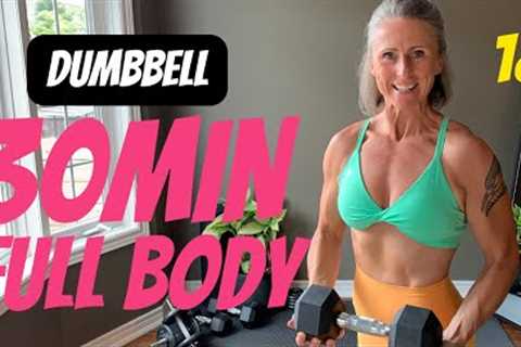 30 min Weight training at home! DUMBBELL WORKOUT full body