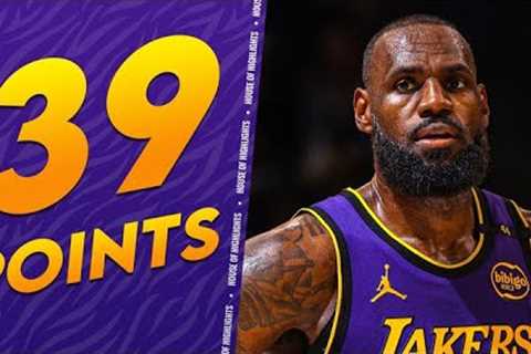 39-Year-Old LeBron James Drops 39 Points vs Grizzlies! 🔥