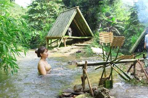 160 Day Living In The Forest, Build Shelter In Wild, Great Survival Trip, Cooking. Timelapse Video