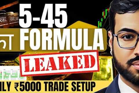 5-45 KA FORMULA | 100% ACCURACY | COMMODITY TRADING SETUP | CRUDE OIL TRADING #commoditytrading