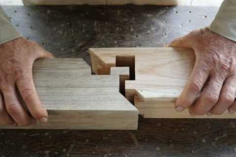 Most Perfect Handmade Japanese Woodworking Joints, Extreme Hand Cut Joints Woodworking Skills