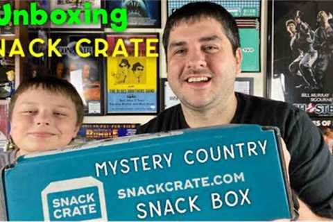 Unboxing Snack Crate - Mystery Subscription Box with Snacks From A Different Country