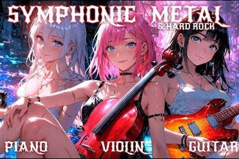 SYMPHONIC ROCK 2Hrs🔥 Piano🎹 Violin🎻 Guitar🎸blend Boost energy while Working / Gaming / Studying