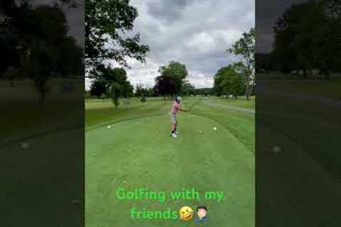 Part 1 | GOLFING WITH MY FRIENDS! This was a 219 yard drive by the way #golf #golfer #golfswing
