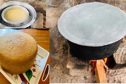 How to bake a cake without Oven   (African Village)