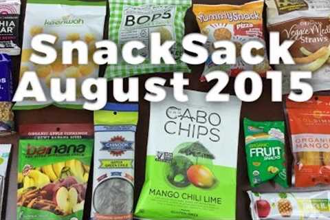 Snack Sack August 2015 Unboxing Review + Coupon - Healthy Subscription Box